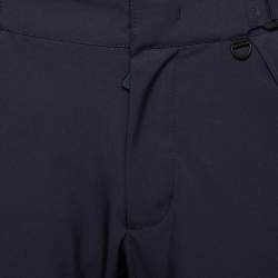 Pre Owned Moncler Navy Blue Synthetic Grenoble Trousers S