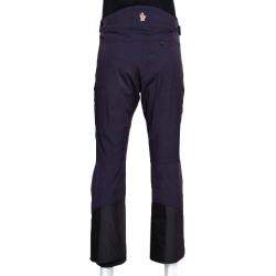 Pre Owned Moncler Navy Blue Synthetic Grenoble Trousers S