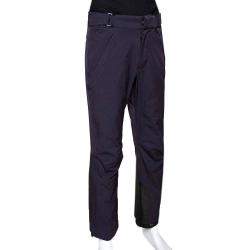 Pre Owned Moncler Navy Blue Synthetic Grenoble Trousers S