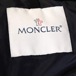 Moncler Navy Blue Down Quilted Wool Trim Blais Jacket 4XL