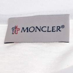 Pre Owned 8 Moncler X Palm Angels White Collage Print Cotton Crew Neck T-Shirt S