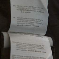 Pre Owned Moncler Burgundy Synthetic Down Fur Lined Hooded Puffer Jacket S