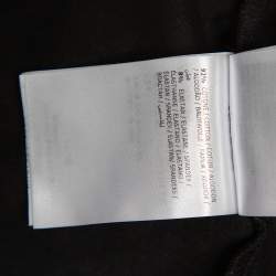 Pre Owned Moncler Black Cotton Logo Crewneck T-Shirt XL