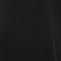 Pre Owned Moncler Black Cotton Logo Crewneck T-Shirt XL