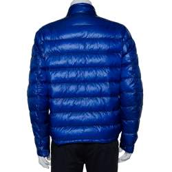 Moncler Blue Synthetic Quilted Acorus Jacket XXL