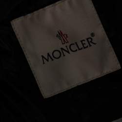 Pre Owned Moncler Midnight Blue Synthetic Quilted Sleeveless Hooded Lacet Gilet L
