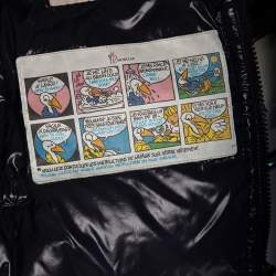 Pre Owned Moncler Midnight Blue Synthetic Quilted Sleeveless Hooded Lacet Gilet L