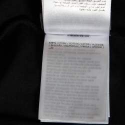 Pre Owned Moncler X Palm Angels Black Cotton Logo Embossed Long Sleeve T-Shirt L