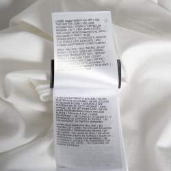 Pre Owned Moncler 5 Craig Green White Logo Printed Cotton Crewneck T-Shirt L