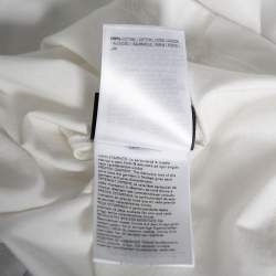 Pre Owned Moncler 5 Craig Green White Logo Printed Cotton Crewneck T-Shirt L