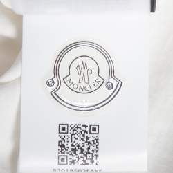 Pre Owned Moncler 5 Craig Green White Logo Printed Cotton Crewneck T-Shirt L