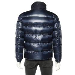 Moncler Navy Blue Quilted Badenne Puffer Jacket M
