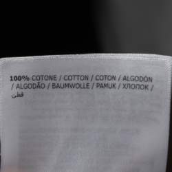 Pre Owned Moncler 5 Craig Green White Logo Printed Cotton Crewneck T-Shirt L