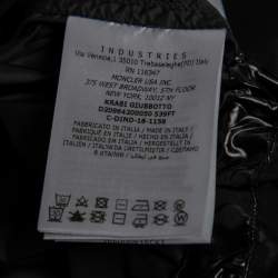 Moncler x Palm Angels Black Synthetic Hooded Parka XS
