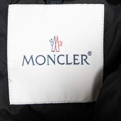 Pre Owned Moncler Black Quilted Synthetic Puffer Jacket L