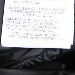 Pre Owned Moncler Black Quilted Synthetic Puffer Jacket L