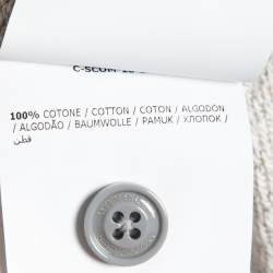 Pre Owned Moncler Grey Cotton Rib Knit Trimmed Joggers XXL