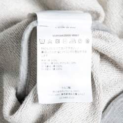 Pre Owned Moncler Grey Cotton Zip Front Hooded Jacket XXL