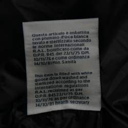 Pre Owned Moncler Black Synthetic Salzman Down Puffer Jacket L