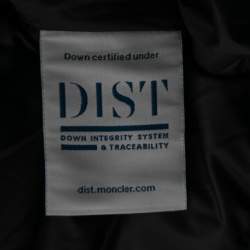 Pre Owned Moncler Black Synthetic Salzman Down Puffer Jacket L