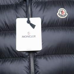 Pre Owned Moncler Navy Blue Synthetic Montreuil Down Puffer Vest XL