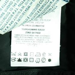 Moncler Black Down Synthetic Acorus Zip Front Jacket 4XL