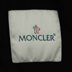 Moncler Black Down Synthetic Acorus Zip Front Jacket 4XL