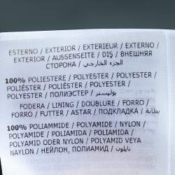 Pre Owned Moncler Black & Green Logo Printed Quilted Reversible Pouctal Jacket L