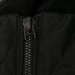 Moncler Black Synthetic Diamond Quilted Down Jacket L