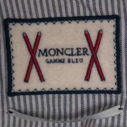 Moncler Black Synthetic Diamond Quilted Down Jacket L