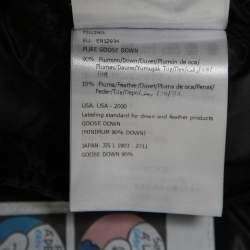 Pre Owned Moncler Black Synthetic Quilted Down Hooded Puffer Jacket M