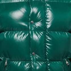 Moncler Green Synthetic Puffer Down Jacket S