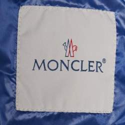 Moncler Blue Synthetic Quilted Lightweight Jacket L