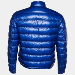 Moncler Blue Synthetic Quilted Acorus Jacket M