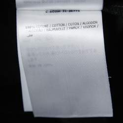 Pre Owned Moncler Black Cotton Logo Patch Detail Crewneck T-Shirt L