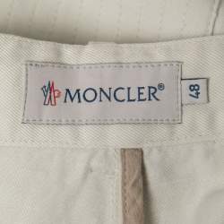 Moncler Beige Denim Bermuda Shorts M