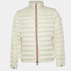 Moncler White Quilted Synthetic Daniel Jacket L