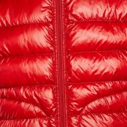 Moncler Red Synthetic Quilted Acorus Jacket XL