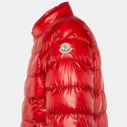 Moncler Red Synthetic Quilted Acorus Jacket XL
