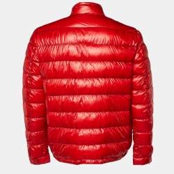 Moncler Red Synthetic Quilted Acorus Jacket XL