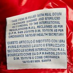 Moncler Red Synthetic Quilted Acorus Jacket XL