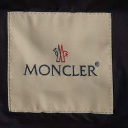 Moncler Silver/Navy Blue Synthetic Quinic Hooded Jacket L