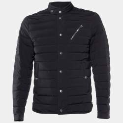 Moncler Black Down Nestor Short Jacket L