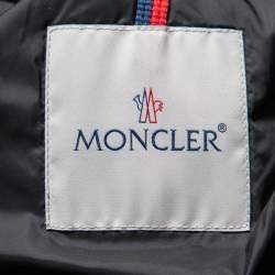 Pre Owned Moncler Black Wool Down Montgenevre Hooded Jacket M