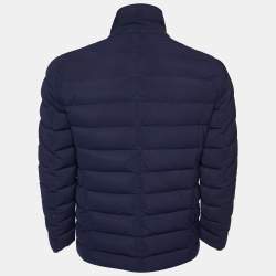 Pre Owned Moncler Navy Blue Deydier Down Puffer Jacket M