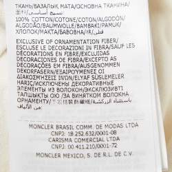 Pre Owned Moncler X Palm Angels Logo Print Cotton Knit Crewneck T-Shirt XS