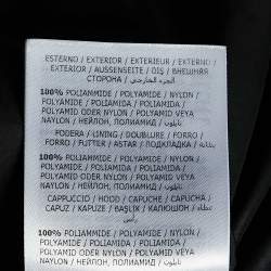 Moncler X Fergus Purcell Black Printed Nylon Octa Jacket XL