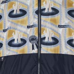 Moncler X Fergus Purcell Black Printed Nylon Octa Jacket XL