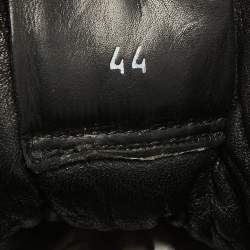 Pre Owned Moncler Black Leather High Top Sneakers Size 44