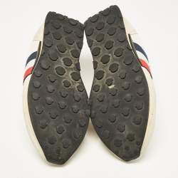Moncler Multicolor Fabric and Suede Lace Up Sneakers Size 45